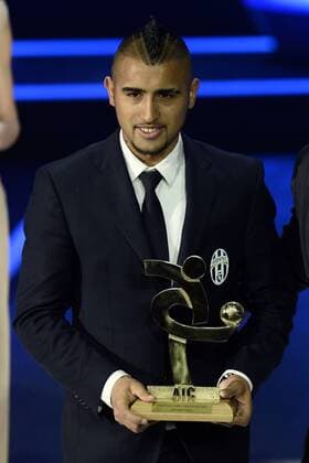 Db Milano 27 01 2014 - Gala Oscar del calcio AIC 2013 foto DanielexBuffa Image Sport pictured: Arturo Vidal 
