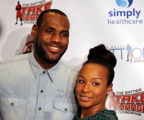 Jan. 27, 2014 - Miami Beach, FL - Florida, USA - United States - Miami Beach--Fl-shane-battioke-012714e--- LeBron James (Miami Heat) and Savannah on the Red Carpet at Battioke, held at The Fillmore. - ZUMAss5