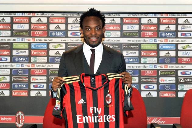 Präsentation von MICHAEL ESSIEN als neuer Spieler beim AC Mailand