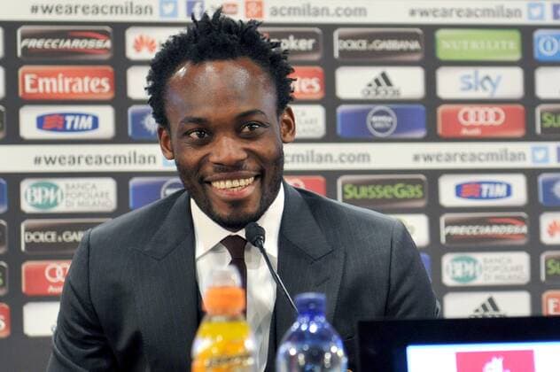 Präsentation von MICHAEL ESSIEN als neuer Spieler beim AC Mailand