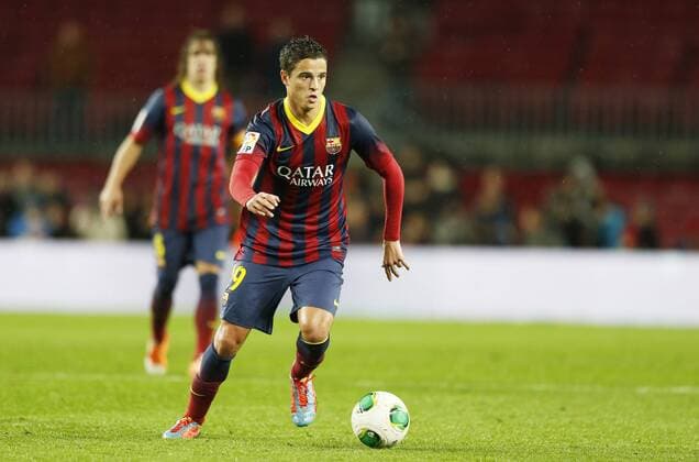 Ibrahim Afellay (Barcelona), JANUARY 29, 2014 - Football Soccer : Copa del Rey Quarter-final 2nd leg match between FC Barcelona 5-1 Levante UD at Camp Nou in Barcelona, Spain. Noxthirdxpartyxsales  (heha011604)