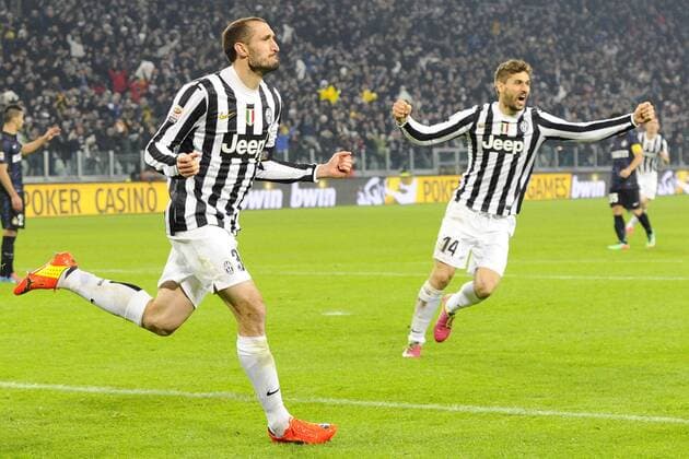 Giorgio Chiellini 2-0 Juventus. Goal celebration Torino 02-02-2014 Juventus Stadium - Football 2013 2014 Serie A. Juventus Turin - Inter Mailand. giuseppexceleste