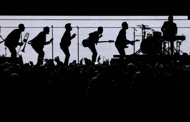 Bruno Mars performs the halftime show at the Super Bowl XLVIII at MetLife Stadium in East Rutherford, New Jersey on February 2, 2014. MetLife Stadium hosts the NFL s first outdoor cold weather Super Bowl.  SBX20140202610