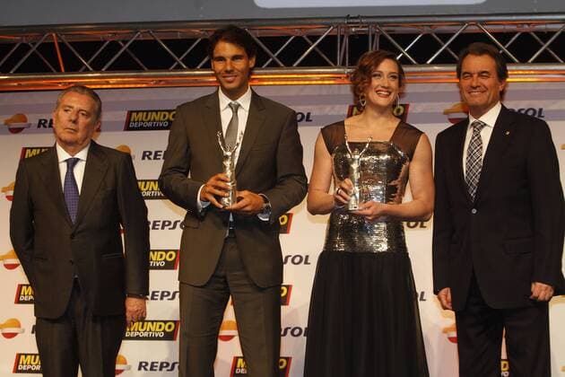 Sport Awards of Mundo Deportivo. In this picture, Rafael Nadal, Mireia Belmonte and Artur Mas. xFRANCESCxADELANTADOx 