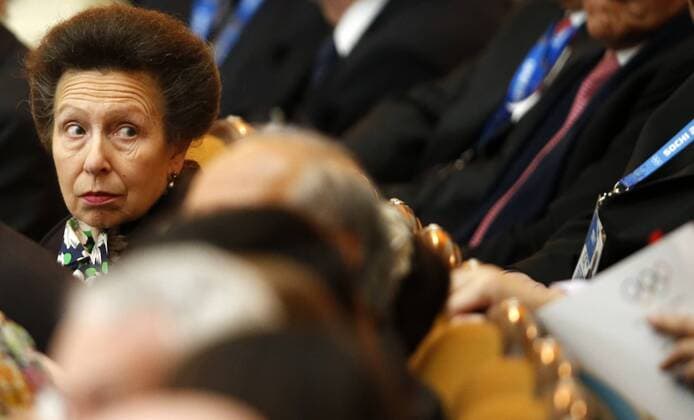 International Olympic Committee (IOC) member British Princess Anne Elizabeth Alice Louise attends the opening ceremony of the 126th International Olympic Committee (IOC) Session at the Zimny Theatre in Sochi, Russia on Feb.4, 2014. The 3-day 126th IOC Session opened on Tuesday three days ahead of the official start of the Sochi 2014 Olympic Winter Games. (Xinhua Wang Lili) (SP)OLY-RUSSIA-SOCHI-IOC SESSION-OPENING CEREMONY 