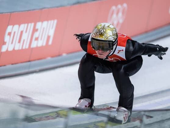 06.02.2014, RusSki Gorki Jumping Center, Krasnaya Polyana, RUS, Sochi 2014, Skisprung Herren Normalschanze, Training, im Bild Thomas Morgenstern (AUT) Thomas Morgenstern of Austria during the practice of Men s Normal Hill Individual Qualification Round of the Olympic Winter Games Sochi 2014 at the RusSki Gorki Jumping Center in Krasnaya Polyana, Russia on 2014 02 06.  EP_Gro  