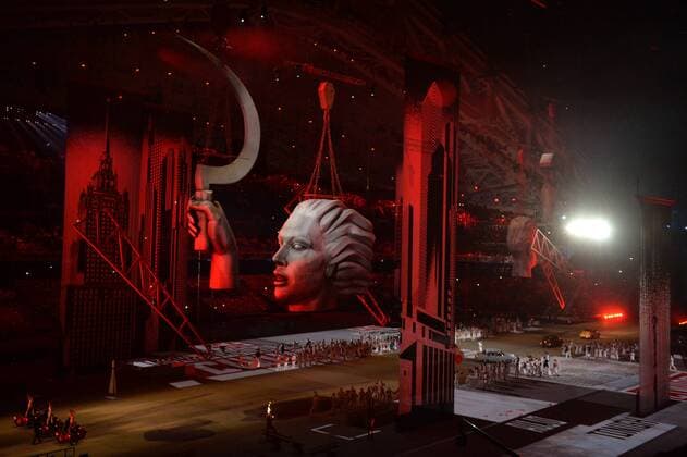Actors performs during the Opening Ceremony for the Sochi 2014 Winter Olympics on February 7, 2014 in Sochi, Russia.  OLY20140207507