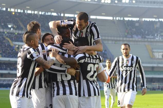 IPP20140209 Football - soccer: Serie A, hellas verona - Juventus Turin, giocatori juventus xHOCHxZWEIx xItalyxPhotoxPressx 