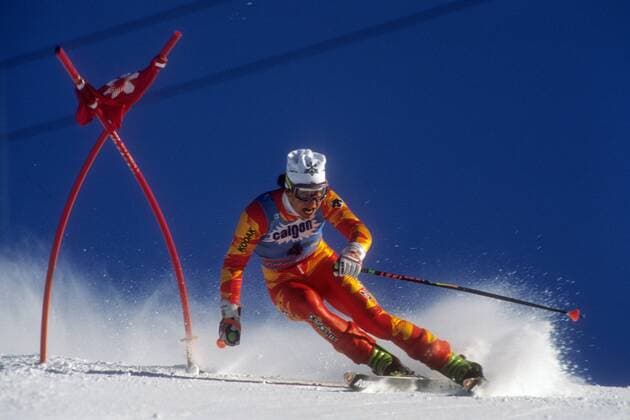 Alpine Ski-WM in Saalbach Hinterglemm, Riesenslalom der Damen: Vreni Schneider (Schweiz)