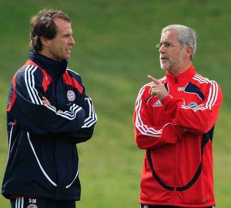 FC Bayern II Training , 28.04.2009 Trainer Mehmet Scholl , Gerd Müller FC Bayern München 2008 2009