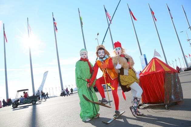 Pantomime, FEBRUARY 12, 2014 - : Sochi 2014 Olympic Winter Games at Olympic Park in Sochi, Russia.  ( qdwa030746)