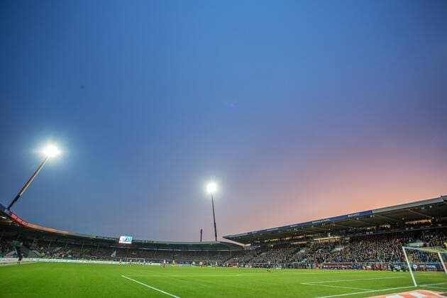 Fußball, Stadiongeschichte Eintracht Braunschweig Football: Germany, 1. Bundesliga Stadion Eintracht Braunschweig
