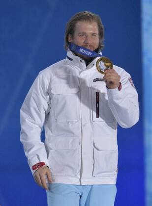 Norway s Kjetil Jansrud holds his gold medal during the victory ceremony for alpine skiing men s Super G at the Sochi 2014 Winter Olympics on February 16, 2014 in Sochi, Russia.  OLY20140216156