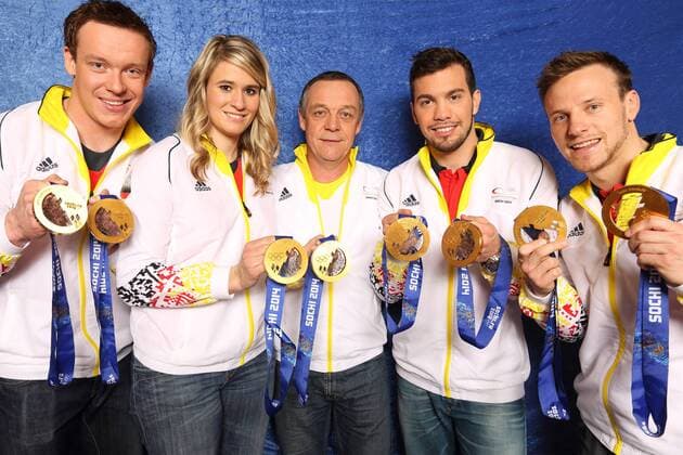 FELIX LOCH, NATALIE GEISENBERGER, NORBERT LOCH, TOBIAS WENDL, TOBIAS ARLT DAS AKTUELLE SPORTSTUDIO ZDF MAINZ 