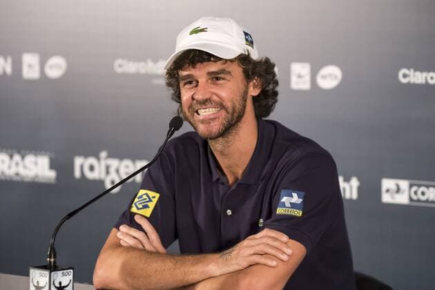 Gustavo Kuerten during Rio Open Tennis. RIO DE JANEIRO RJ, Brasil 19 02 2014. ( x(11)xCelsoxPupox xFotoarenax  (21856) Rio Open Tenis