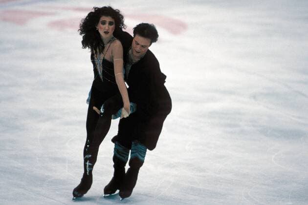 Olympische Winterspiele in Albertville, Eistanz: Marina Klimowa und Sergei Ponomarenko (GUS)