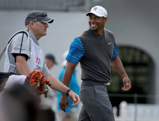 Feb. 27, 2014 - Palm Beach Gardens, FL, USA - Tiger Woods walks down the fairway after teeing off on the 1st hole during the first round of the Honda Classic in Palm Beach Gardens, Fla., on Thursday, Feb. 27, 2014. 2014 Honda Classic - ZUMAm67