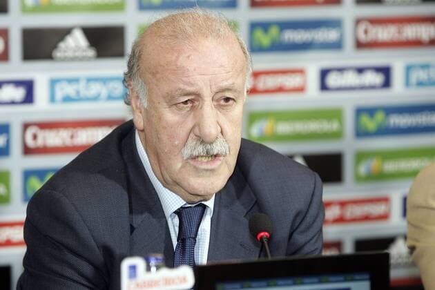Vicente del Bosque at press conference. xRUBENxDExPEDROx 