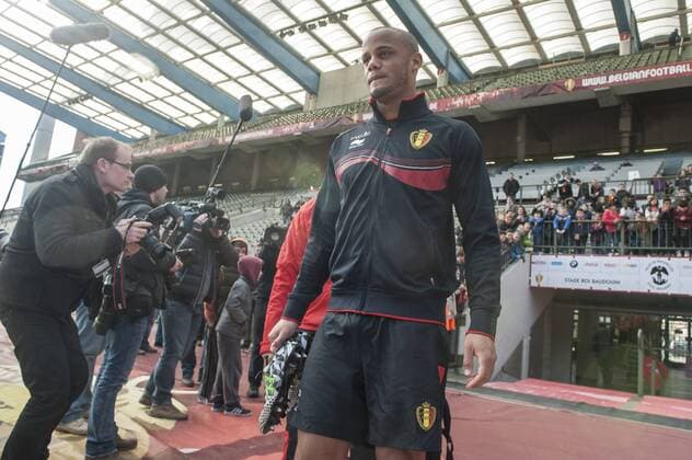 Brüssel, Training Belgien: Vincent Kompany Medien 