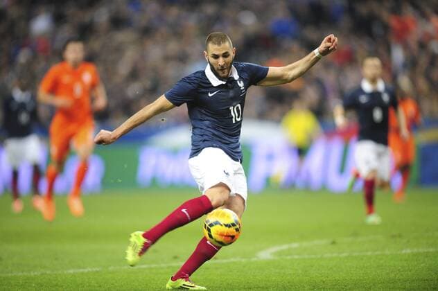 but de Karim Benzema (Fra) FOOTBALL : France vs Pays Bas - MAtch Amical - 05 03 2014 JBAutissier Panoramic 
