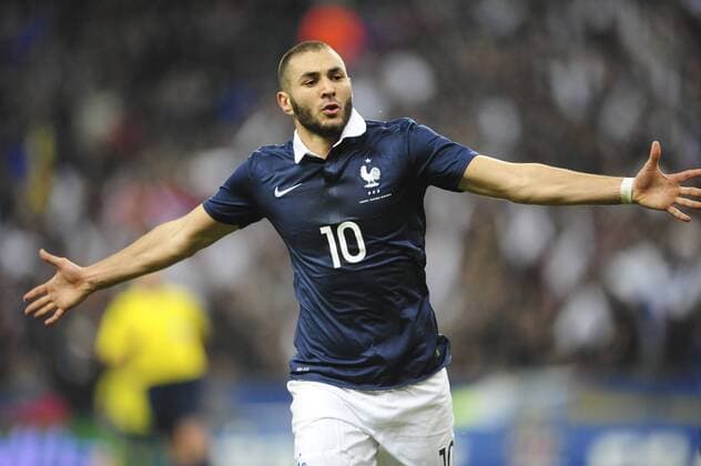 joie de Karim Benzema (Fra) apres son but FOOTBALL : France vs Pays Bas - MAtch Amical - 05 03 2014 JBAutissier Panoramic 