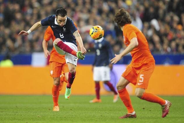 Mathieu Valbuena (Fra) FOOTBALL : France vs Pays Bas - MAtch Amical - 05 03 2014 JBAutissier Panoramic 