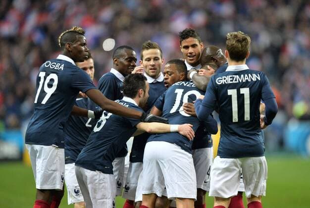 Karim Benzema (fra) - Patric Evra (fra) FOOTBALL : France vs Pays Bas - match amical - 05 03 2014 AnthonyBIBARD FEP Panoramic 