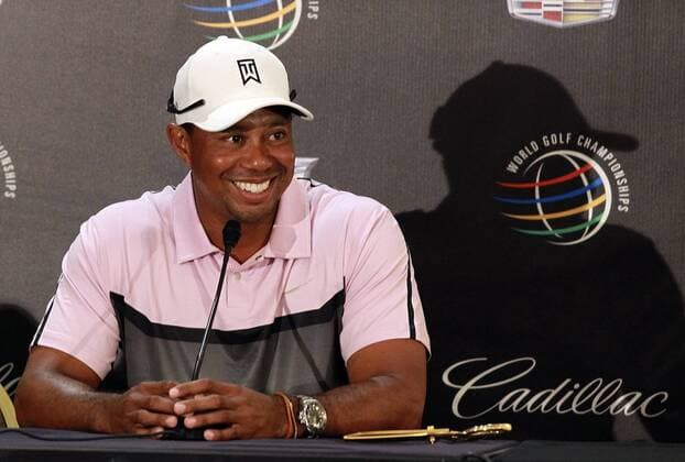 March 5, 2014 - Doral, FL, USA - Tiger Woods announces at a press conference that he will play in the WGC-Cadillac Championship at Trump National Doral in Doral, Fla., on Wednesday, March 5, 2014. Trump National Doral - ZUMAm67