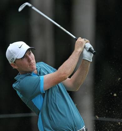 March 6, 2014 - Doral, FL, USA - Russell Henley tees off at hole 15 during the first round of the WGC-Cadillac Championship at Trump National Doral in Doral, Fla., on Thursday, March 6, 2014. WGC-Cadillac Championship - ZUMAm67