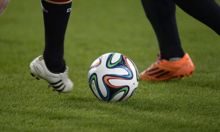 05.03.2014, Fussball Freundschaftsspiel, Deutschland - Chile, in der Mercedes-Benz-Arena Stuttgart. Brazuca der offizielle Spielball der WM in Brasilien 