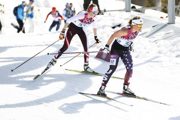 Holly Brooks, USA, during Ladies 30km mass start free at 2014 Olympic Winter Games in Sochi; 22 02 2014 -