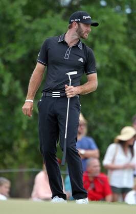 March 9, 2014 - Doral, FL, USA - Dustin Johnson watches his putt on the second hole during the final round of the WGC-Cadillac Championship at Trump National Doral on Sunday, March 9, 2014, in Doral, Fla. WGC-Cadillac Championship - ZUMAm67