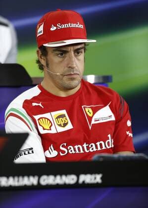 Motorsports: FIA Formula One World Championship 2014, Grand Prix of Australia, 14 Fernando Alonso (ESP, Scuderia Ferrari), xHOCHxZWEIx