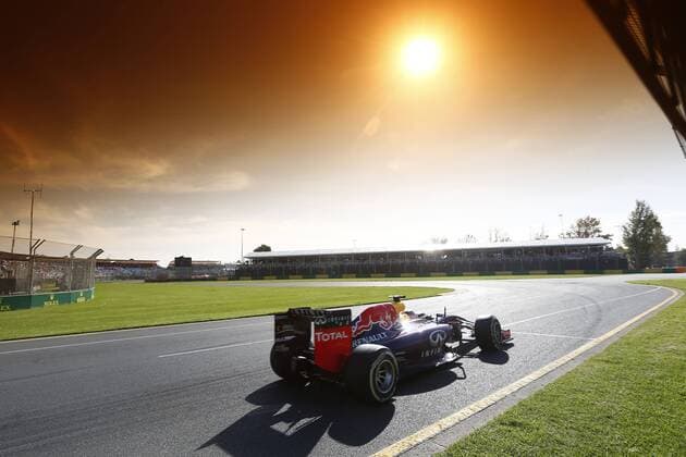 Motorsports: FIA Formula One World Championship 2014, Grand Prix of Australia, 1 Sebastian Vettel (GER, Infiniti Red Bull Racing), xHOCHxZWEIx