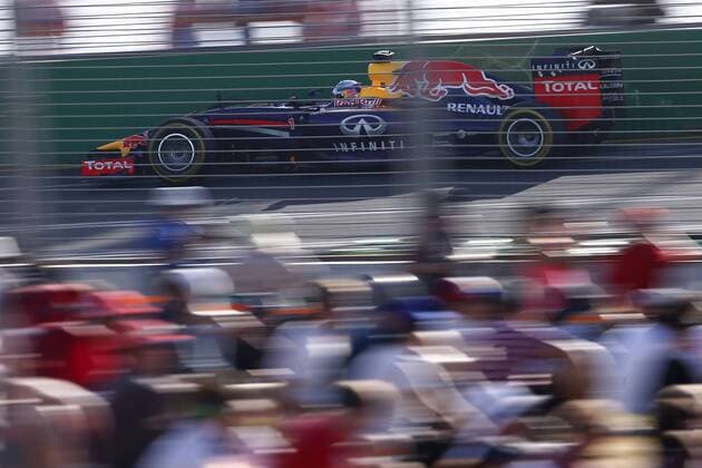 Motorsports: FIA Formula One World Championship 2014, Grand Prix of Australia, 1 Sebastian Vettel (GER, Infiniti Red Bull Racing), xHOCHxZWEIx