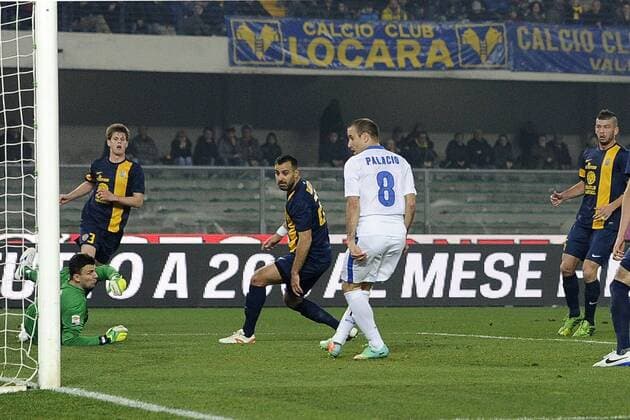 Verona 15 03 2014 - campionato di calcio serie A Hellas Verona - Inter Mailand; Rodrigo Palacio 
