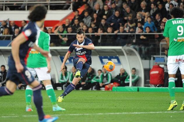 Zlatan IBRAHIMOVIC - ACTION FOOTBALL : Paris Saint Germain (PSG) vs AS Saint Etienne - Ligue 1 - 16 03 2014 JeanBIBARDFEP 