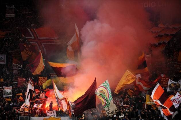 Tifosi Roma Supporters Roma 17-03-2014 Stadio Olimpico - Football Calcio 2013 2014 Campionato italiano Serie A AS Roma - Fans andreaxstaccioli