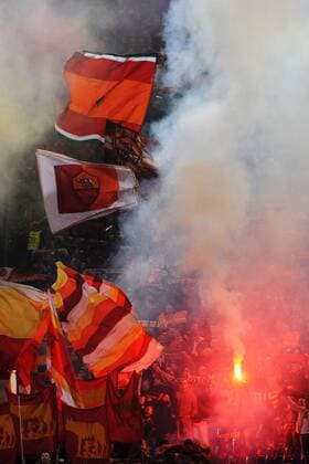 Tifosi Roma Supporters Roma 17-03-2014 Stadio Olimpico - Football Calcio 2013 2014 Campionato italiano Serie A AS Roma - Fans andreaxstaccioli