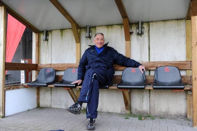 Trainer Bernd Schroeder ( 1 FFC Turbine Potsdam ) gut gelaunt. 19.03.2014 --- Fussball --- 1. Bundesliga --- MSV Duisburg vs 1 FFC Turbine Potsdam, EP_TTL