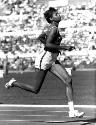 Wilma Rudolph in Aktion Olympiade Rom 1960 HM
