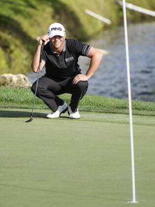 March 21, 2014 - Orlando, FL, U.S: Luke Guthrie on the 18th green during second round golf action of the Arnold Palmer Invitational presented by Mastercard held at Arnold Palmer s Bay Hill Club & Lodge in Orlando, FL PGA Golf Herren 2014: Arnold Palmer Invitational MAR 21 - ZUMAcg2