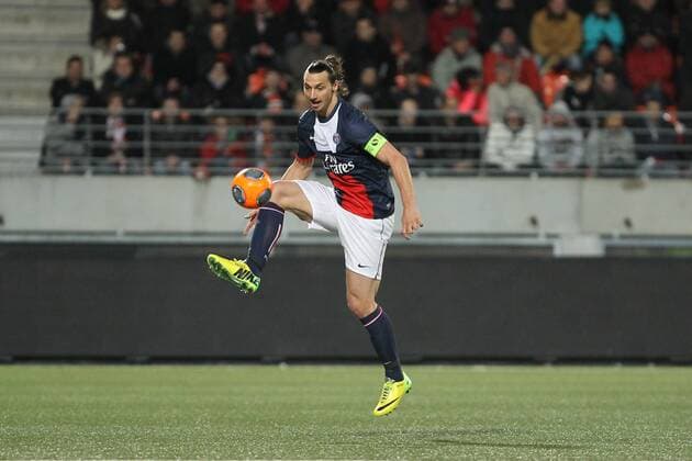 Ibrahimovic Zlatan (Paris) FOOTBALL : Match FC Lorient vs Paris SG - Ligue 1 - 21 03 2014 BrunoPerrel Panoramic 