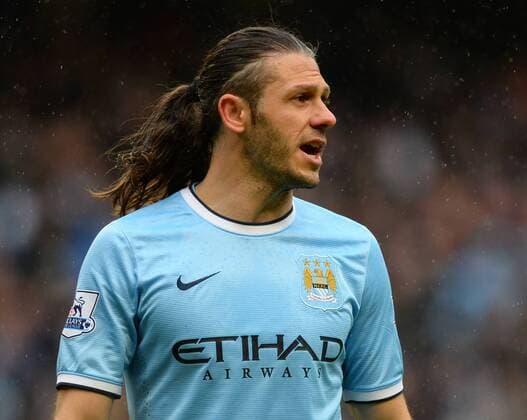 Martin Demichelis of Manchester City - Barclays Premier League - Manchester City vs Fulham - Etihad Stadium - Manchester - England - 22nd March 2014 - Pic Simon Bellis Sportimage EDITORIAL USE ONLY. No use with unauthorised audio, video, data, fixture lists, club league logos or live services. Online in-match use limited to 120 images, no video emulation. No use in betting, games or single club league player publications.