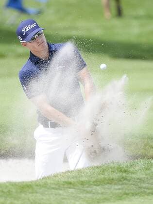 March 22, 2014 - Orlando, FL, U.S: Morgan Hoffman hits from the green side bunker on 6 during third round golf action of the Arnold Palmer Invitational presented by Mastercard held at Arnold Palmer s Bay Hill Club & Lodge in Orlando, FL PGA Golf Herren 2014: Arnold Palmer Invitational MAR 22 - ZUMAcg2
