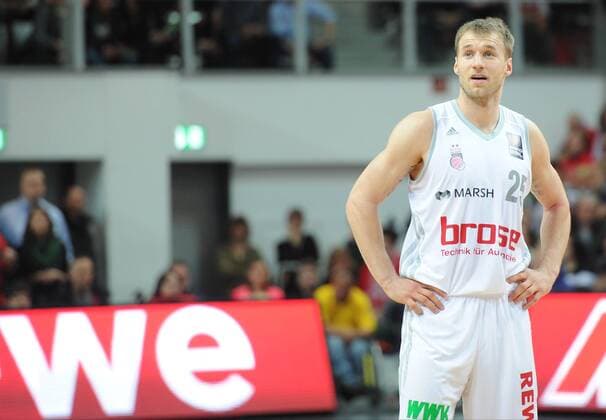 Anton Gavel (25, Brose Baskets Bamberg) Brose Baskets Bamberg - MHP Riesen Ludwigsburg, Basketball, bundesliga, 22.03.2014 EP_hmr