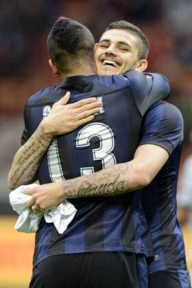 Mauro Icardi Inter Celebration goal - Football 2013 2014 Serie A. - Inter Mailand - Atalanta Bergamo - Foto GiuseppexCeleste Insidefoto giuseppexceleste