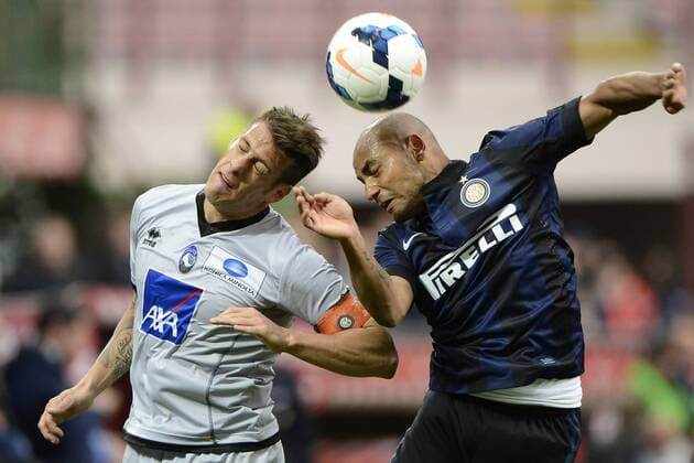 German Denis Atalanta, Jonathan Inter - Football 2013 2014 Serie A. - Inter Mailand - Atalanta Bergamo - Foto GiuseppexCeleste Insidefoto giuseppexceleste