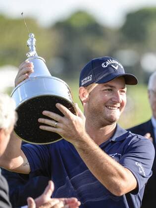 March 23, 2014 - Orlando, FL, U.S: Matt Every hoist the winners trophie after winning final round golf action of the Arnold Palmer Invitational presented by Mastercard held at Arnold Palmer s Bay Hill Club and Lodge in Orlando, FL PGA Golf Herren 2014: Arnold Palmer Invitational MAR 23 - ZUMAcg2