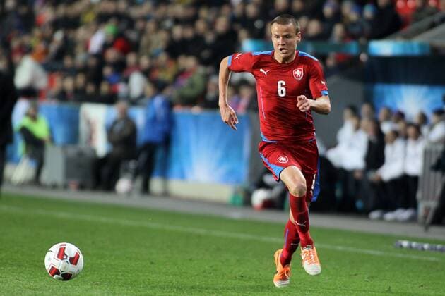 Adam Hlousek, (CZE). Czech Republic vs Norway, friendly soccer match in Prague, Czech Republic on March 5, 2014. (CTKxPhoto JakubxSyrucek) CTKPhotoF201403051377801 